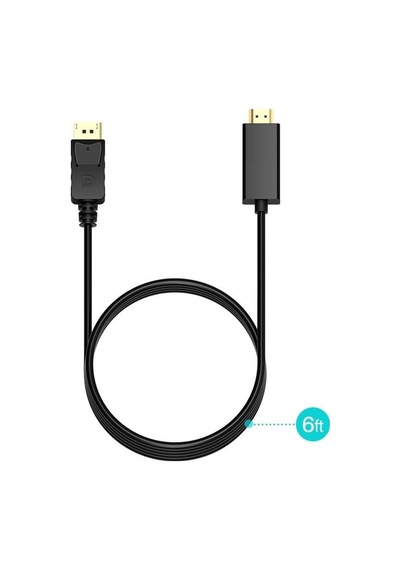 Displayport To Hdmi Çevirici Dönüştürücü Adaptör Kablosu 1.8 Metre Sku: Smg8690010633156