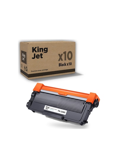 Kingjet Brother Uyumlu  Tn-2280 Yüksek Kapasiteli 10'lu Paket Uyumlu  Toner Hl-2250dn
