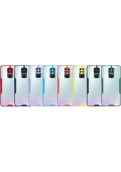 Xiaomi Redmi Note 9 Kapak Colorful Kamera Korumalı Silikon Kılıf