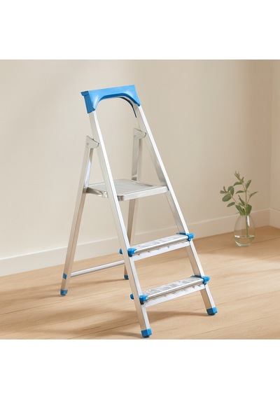 2+1 Basamaklı Metal Merdiven 60 Cm - 120 Kg -