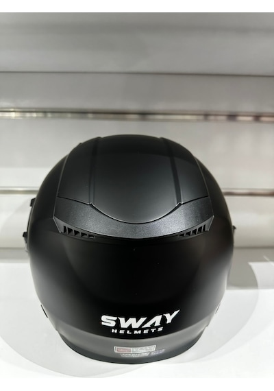 Sway SW-766 Güneş Vizörlü Açık Motosiklet Kaskı Mat Siyah