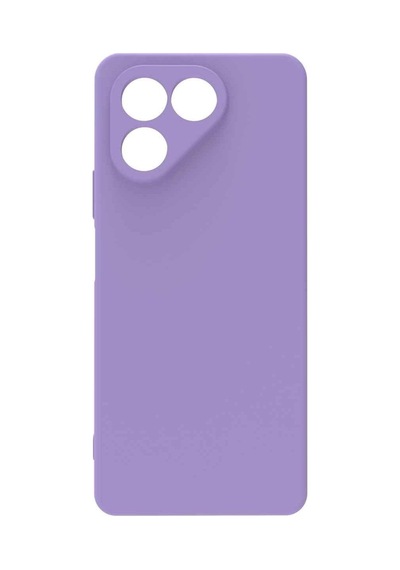 Tecno Pova 7 4g Kılıf Kamera Korumalı Silikon Rubber Arka Kapak Lila