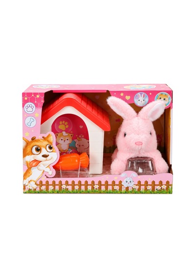 1004250 Peluş Sevimli Tavşan Hareketli Sesli Kulubeli Belirtilmemiş