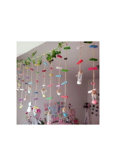 Herşeytrend 50'li Renkli Ahşap Mandal Seti 3.5 Cm