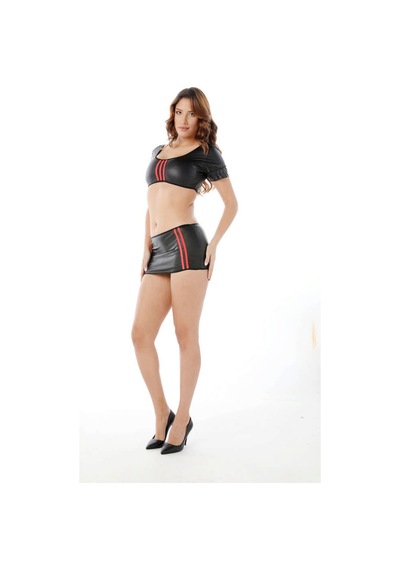 Sistina Siyah - 228 - Deri Lame Gecelik - 439 - - Concepta - Beden Standart
