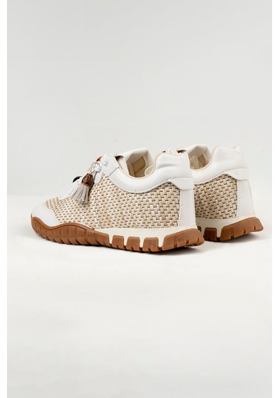 Tw Tonny White Tokyo - 193-1 Kadın Hasır Sneaker Süet Detaylı Boncuklu Calla Beyaz-siyah Taban Tw Tonny White Tokyo - 193-1 Kadın Hasır Sneaker Süet Detaylı Boncuklu Calla Beyaz-siyah Taban