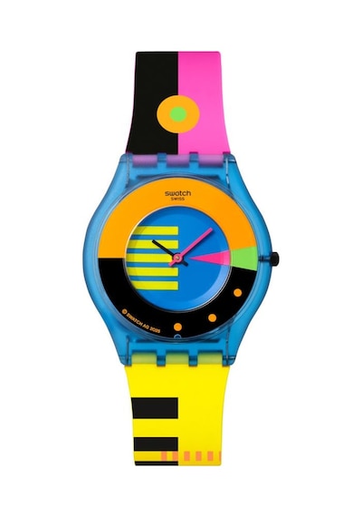 Ss08s101 Swatch Neon Flumotions Bayan Kol Saati Çok Renkli