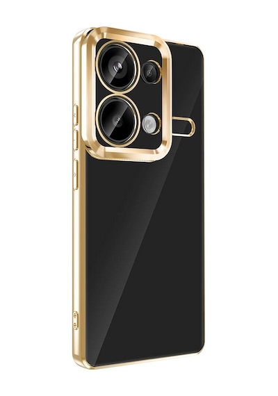 Xiaomi Redmi Note 13 Pro 4g Kılıf Kamera Lens Korumalı Logo Gösteren İnce Hafif Pazarplus Altın