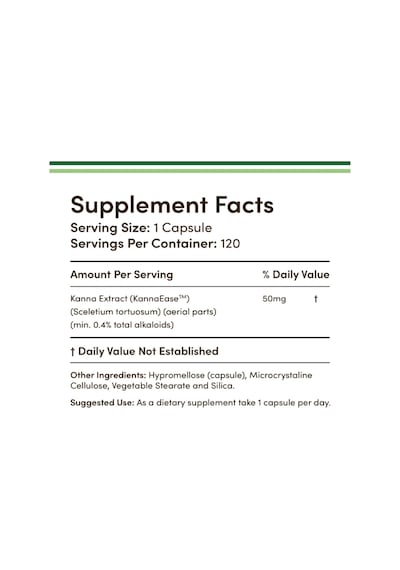 Double Wood Kanna Extract Sceletium Tortuosum - 50mg Per C...