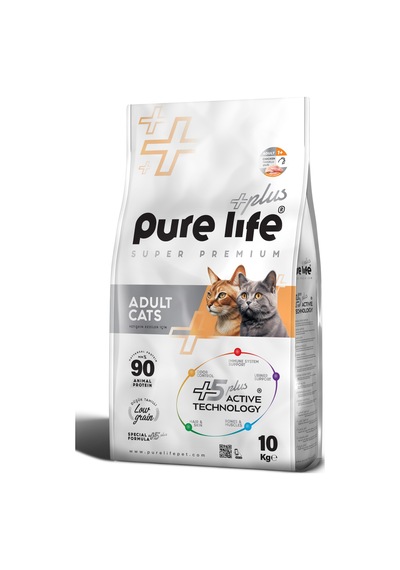 Pure Life Plus Tavuklu Yetişkin Kedi Maması 10 KG