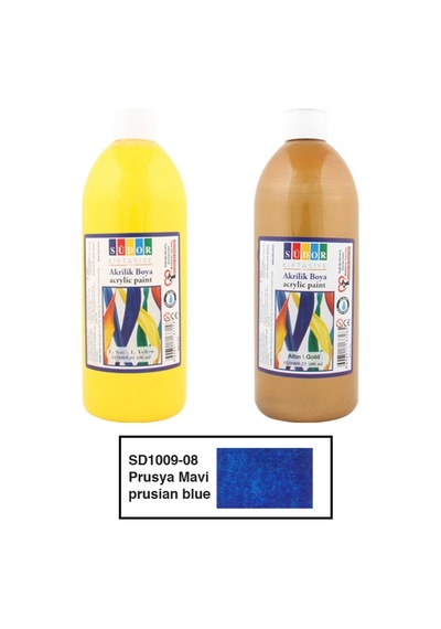 Südor Akrilik Boya 500 Ml Mavi Sd1009-08 Çok Renkli
