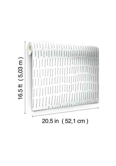 Ve Beyaz Kene Işareti Peel And Stick Duvar Kağıdı Çok Renkli