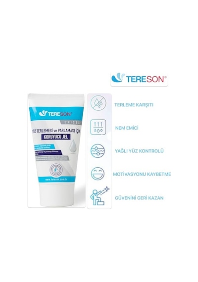 Yüz Terlemesi Ve Parlaması Için Koruyucu Jel 50ml