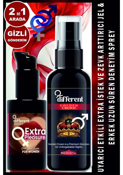 Erkek Sprey Kadın Jel, 2'li Set, Premium Çift Kullanım İçin Özel Formül