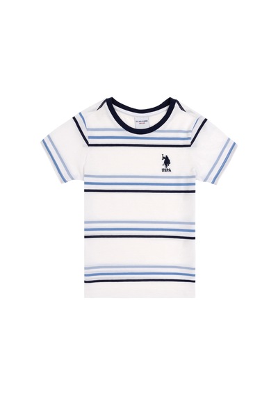 U.S. Polo Assn. Erkek Çocuk Beyaz Bisiklet Yaka Tişört 50284821-VR013