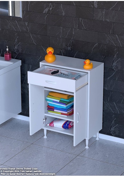 Eliusta Taha 60 Cm 3 Bölmeli Beyaz Çok Amaçlı Dolap 2 Raflı Banyo Mutfak Dolabı 60x88x32,5 Cm Düzenleyici Beyaz Eliusta Taha 60 Cm 3 Bölmeli Beyaz Çok Amaçlı Dolap 2 Raflı Banyo Mutfak Dolabı 60x88x32,5 Cm Düzenleyici Beyaz