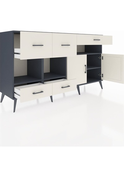 Hyperion Konsol 4 Raflı 5 Çekmeceli 2 Kapaklı 176x44x99 Antrasit-aytaşı Antrasıt/aytası - Antrasıt Hyperion Konsol 4 Raflı 5 Çekmeceli 2 Kapaklı 176x44x99 Antrasit-aytaşı Antrasıt/aytası - Antrasıt