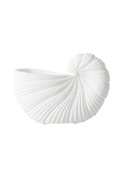 Mudo Home Whıte Shell Vazo 21x10x15 Cm Diğer