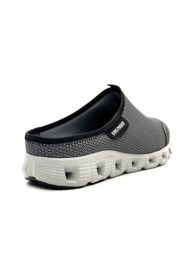 King Paolo H1275 Erkek Önü Kapalı Memory Foam Spor Terlik Füme