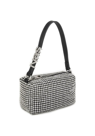 Nas Bag Kadın Çapraz Çanta Black White Diamond Siyahtaşlı Gümüş