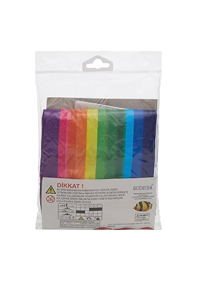 Bermuda Kolluk Gökkuşağı Desenli 30x15 Cm 47029 C 0.25 KG