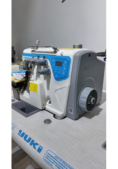 Jack C3-4 4 İplik Full Otomatik Overlok Makinası 5800 Devir Yok