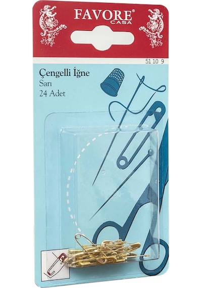 Favore Casa Sarı Çengelli İğne