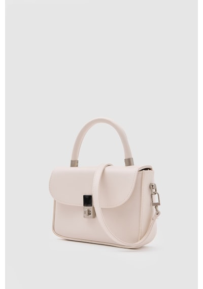 Shule Bags Cobble Small Çapraz Çanta Krem