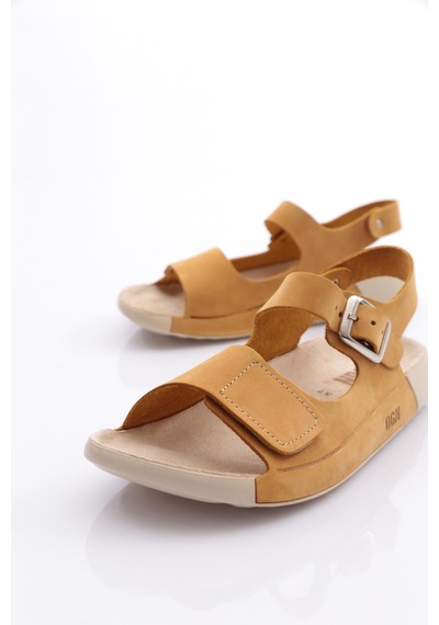 Dgn P28 Kadin Çift Bantli Sandalet P28-1512-R25887 Sarı