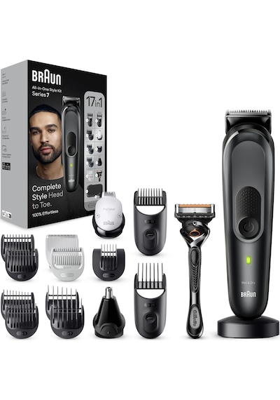 Braun Series 7 Mgk7491 Hepsi Bir Arada Şekillendirme Seti, 17 Si 1 Arada Erkek Bakım Kiti