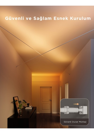 Govee Rgbıcww Skyline Duvarlar Arası Kesilebilir Led Şerit - 4 Metre - H61b83h1 RGB