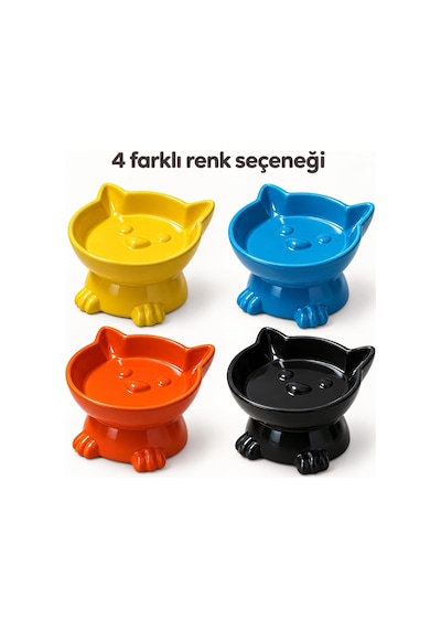 Seramik Kedi Köpek Mama Ve Su Kabı Kabartmalı Kedi Köpek Figürlü Eğimli Ve Yükseltilmiş Mama Kabı, Boyun Ve Omurgayı Destekleyen Ergonomik Tasarım, Kolay Temizlenebilir Siyah Figürlü Seramik Kedi Köpek Mama Ve Su Kabı Kabartmalı Kedi Köpek Figürlü Eğimli Ve Yükseltilmiş Mama Kabı, Boyun Ve Omurgayı Destekleyen Ergonomik Tasarım, Kolay Temizlenebilir Siyah Figürlü