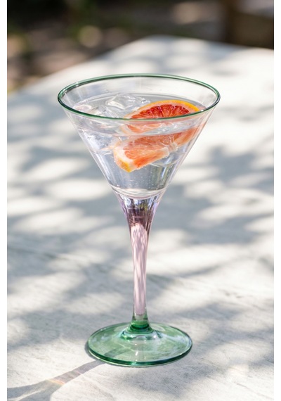 Marsilya 4'lü Kokteyl Kadehi Seti Pembe-yeşil 250 Cc