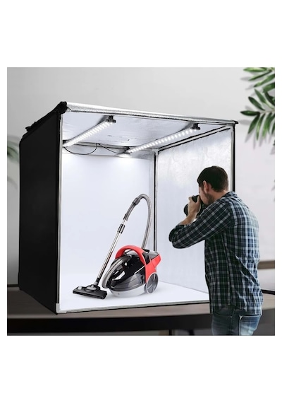 Monozone 12000-13000 LUX Fotoğraf Stüdyosu Profesyonel Led Işıklı Çadır Kiti 80 x 80 CM