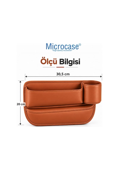 İçecek Bölmeli Oto Araç Koltuk Yanı Eşya Düzenleyici Organizer Yolcu Yanı Al7013 Siyah Genel