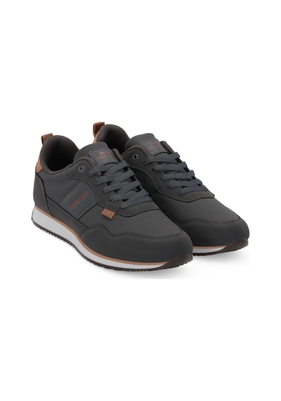 Slazenger OFFENSE Erkek  Koyu Gri / Beyaz Günlük Spor Ayakkabısı