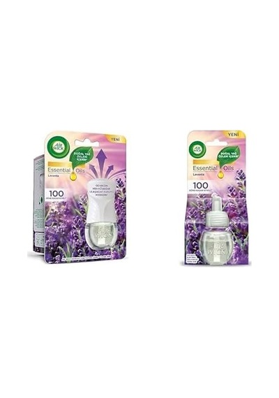 Wick Elektrikli Oda Kokusu Esansiyel Yağlar Cihaz + Yedek Şişe Lavanta Ve Air Wick Elektrikli Oda Kokusu Esansiyel Yağlar Yedek Şişe Lavanta Abundance Prosperity