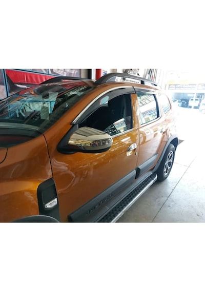 Dacia Duster Uyumlu 2018-2024 Krom Ayna Kapağı 2 Parça Paslanmaz Çelik