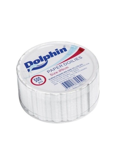 Dolphin Dantel Görünümlü Kağıt Bardak Altlığı - Çay Bardağı Kağıt Altlığı - 5 Adet 500'lü Paket Beyaz