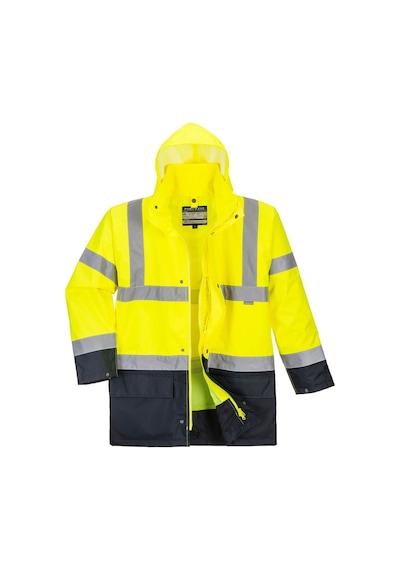 Portwest S766 - Temel 5-in-1 Çift Renk Hi-vis Ceket L Beden Sarı