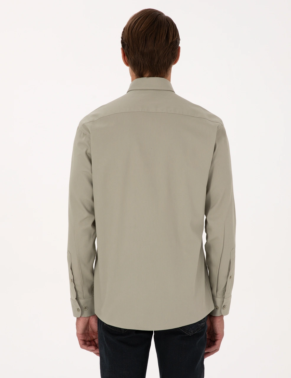 Pierre Cardin Erkek Su Yeşili Gömlek Desenli 50316736-vr048 Su Yeşili