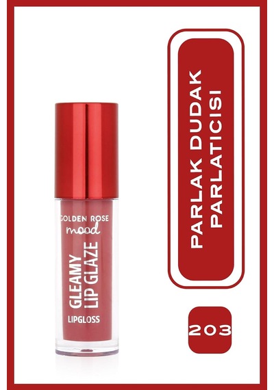 Mood Gleamy Lip Glaze Lipgloss No:203 Rose Chic - Renkli Dudak Parlatıcısı