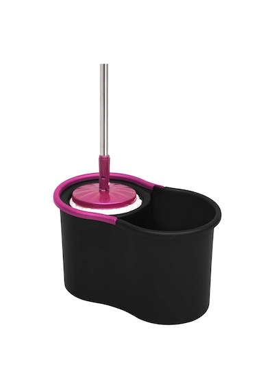 Black Edition Döner Başlıklı Temizlik Seti Ve 3 Adet Yedek Mop