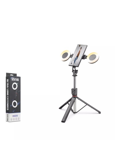 Nodar Nd1033 Tripod Selfie Çubuğu - 182cm, Bluetooth 5.0, Işıklı, Uzaktan Kumandalı