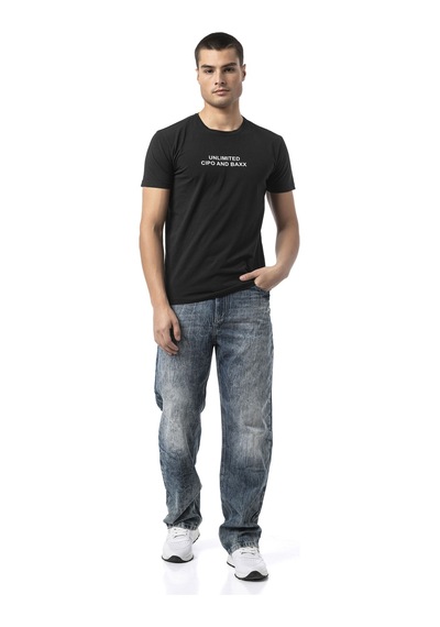 Cd903 Men S Wide Leg Relaxed Fit Trousers GREEN
