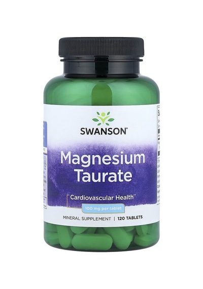 Swanson Vitamins, Magnesium Taurate, 100 Mg, 120 Tablets