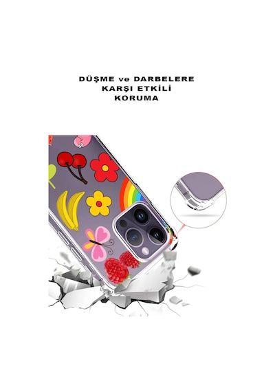 Samsung Galaxy S24fe İle Uyumlu Water Color 5 Baskılı Şeffaf Köşe Korumalı Antişok Kılıf