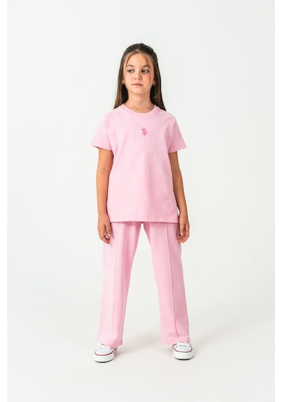 U.s. Polo Assn. Kız Çocuk Pembe Pijama Takım Us2529-c-v2 Pembe