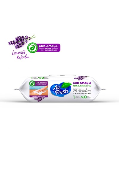 Ak Fresh Tüm Yüzeyler İçin Çok Amaçlı Temizlik Havlusu 96'lı