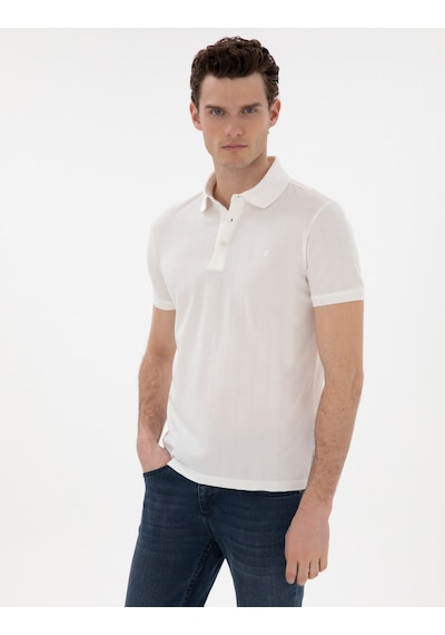 Pierre Cardin Erkek Beyaz Tişört 50302608-vr013 Beyaz